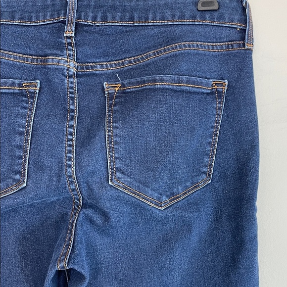 Old Navy Rockstar Mid Rise Skinny Jeans Blue Dark Wash Size 8 - Picture 6 of 10